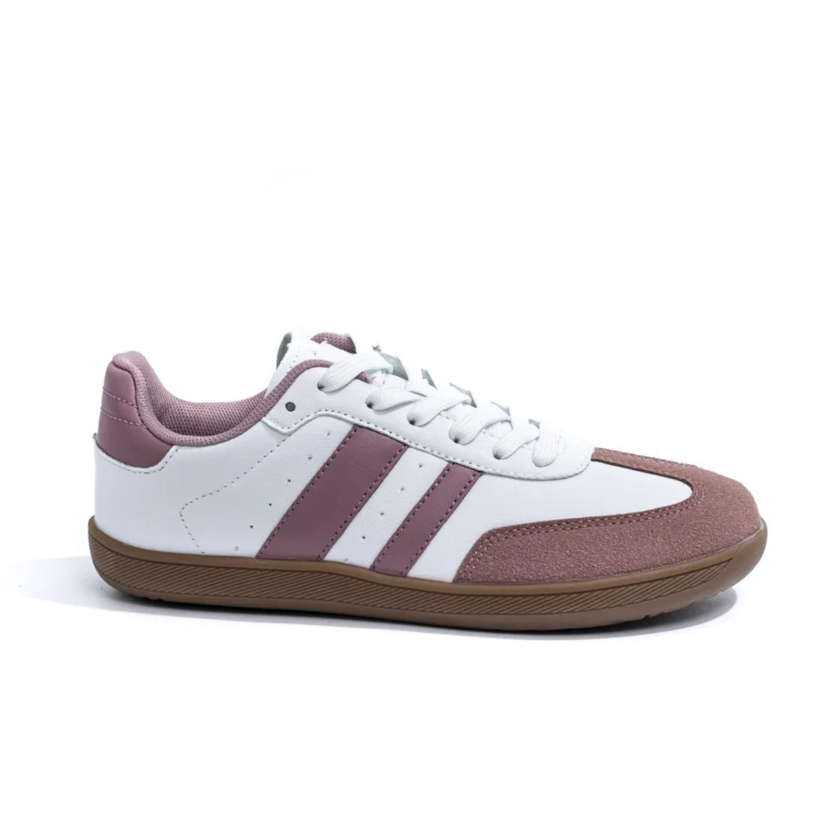 Zapatillas Barefoot Mujer Blancas y Frambuesa - Mundo Calzado