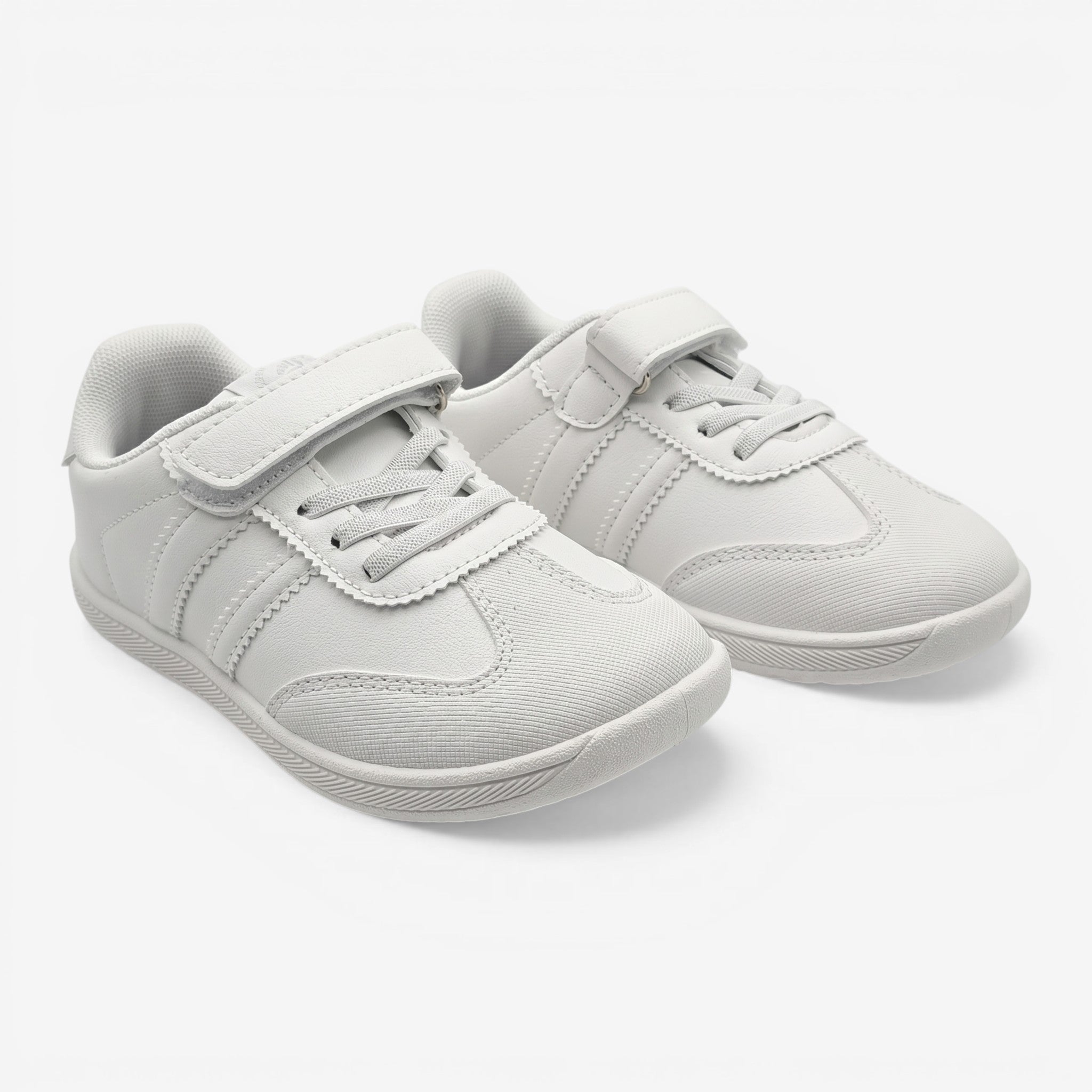 Zapatilla Barefoot Infantil Blanca con Velcro