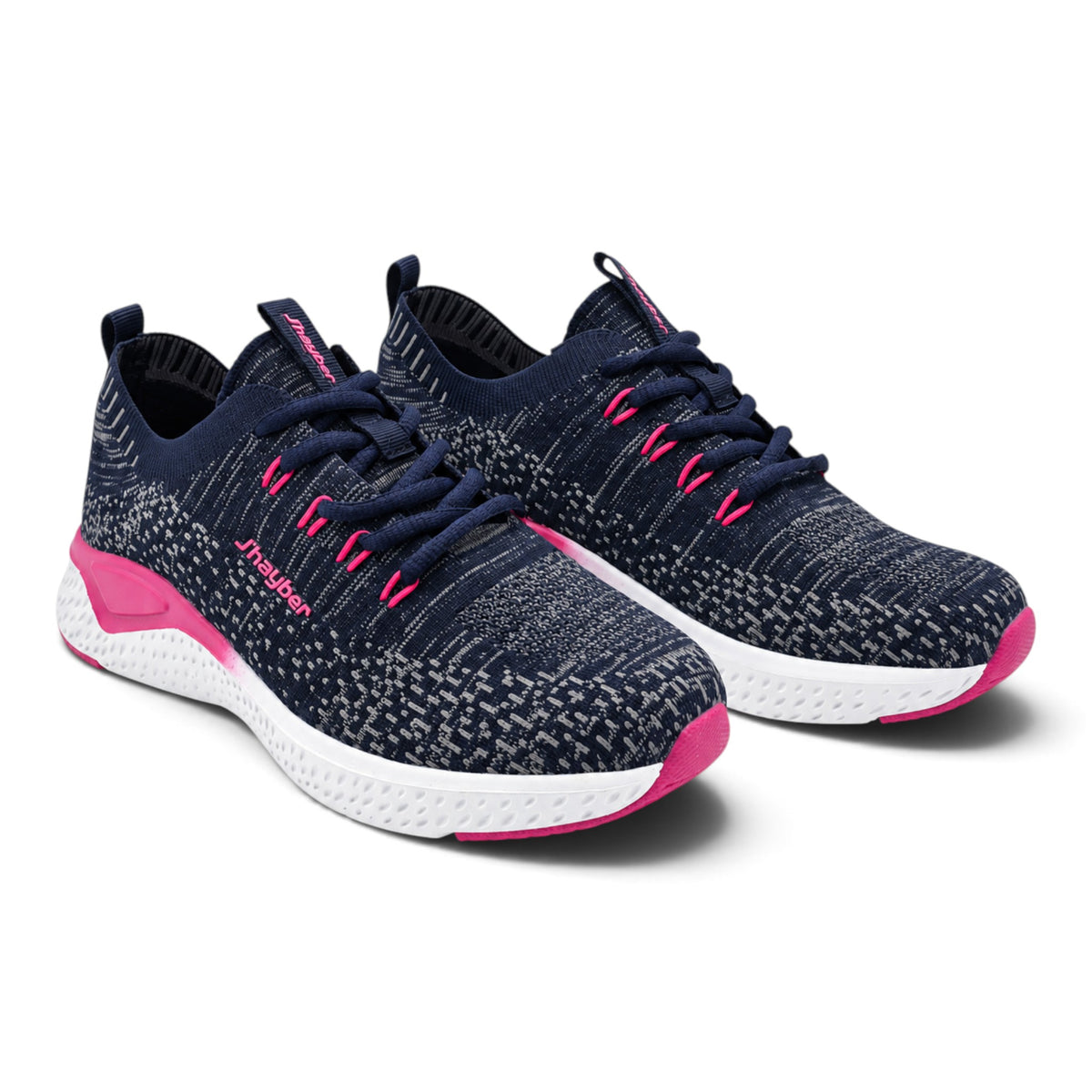 Deportivo Elástico Mujer J'hayber Navy y Rosa